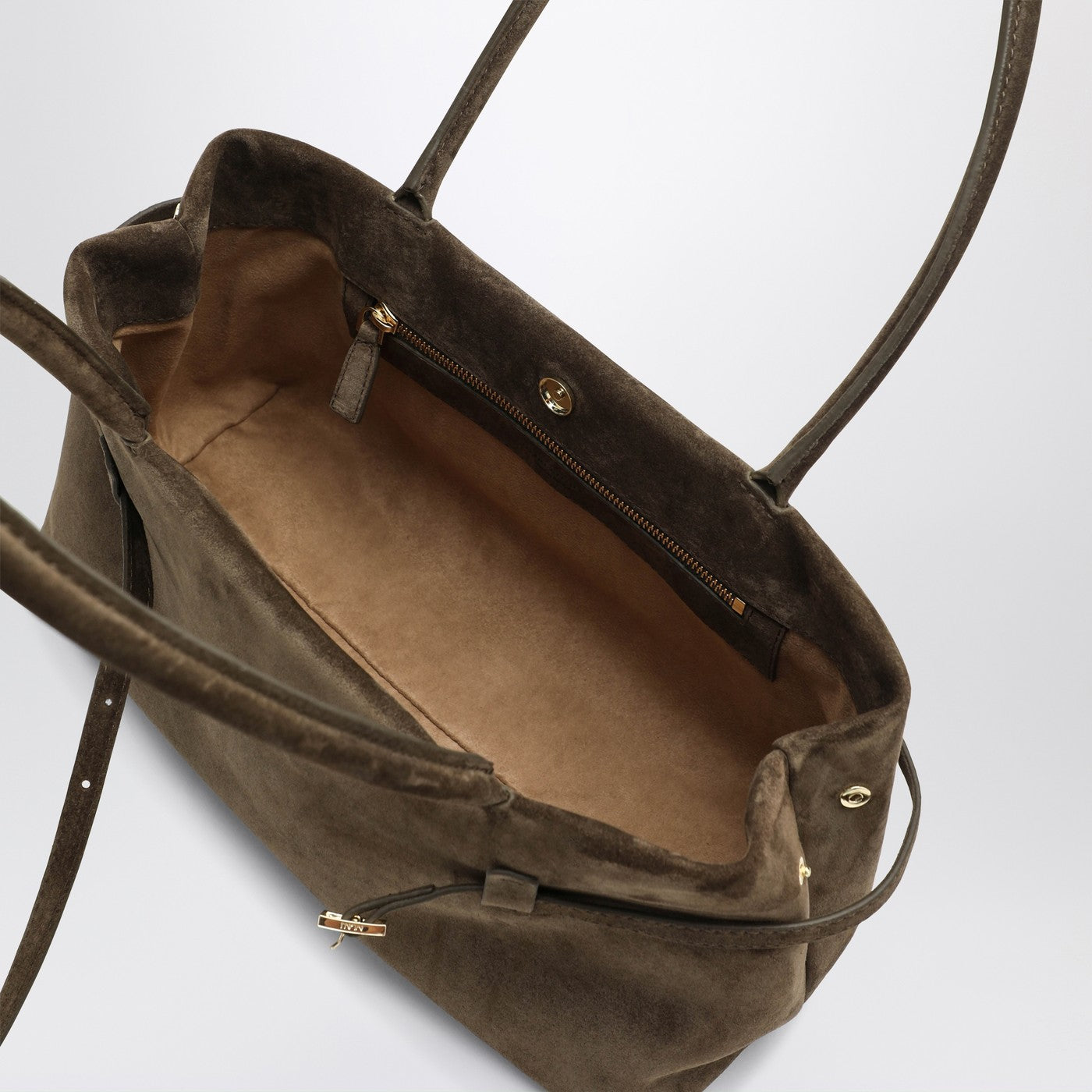 Le Cambon East West Tobacco Wildledertasche