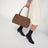 Le Cambon East West Mocha Mousse suede bag