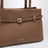 Le Cambon East West Mocha Mousse suede bag