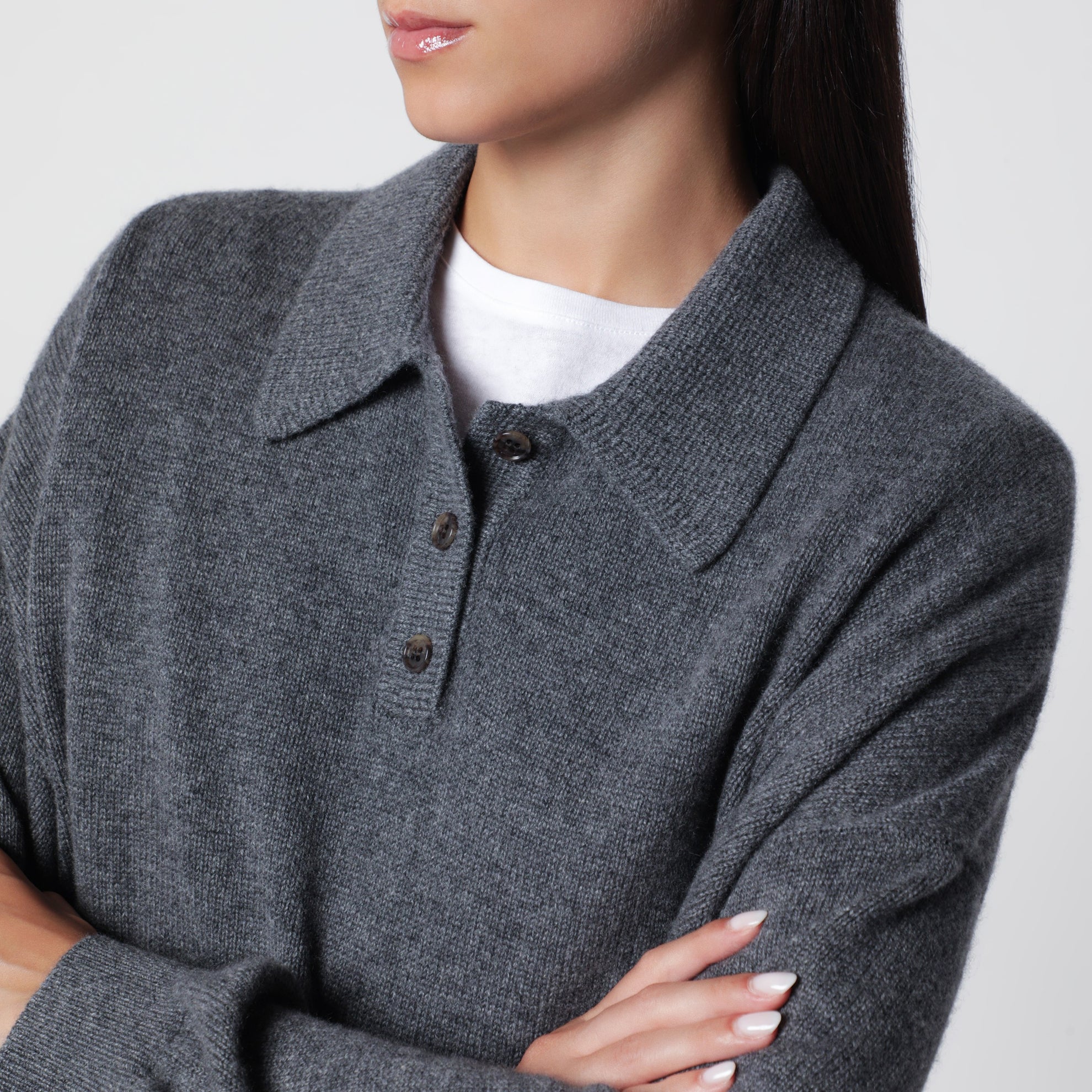 Pull Etta en cachemire coloris graphite