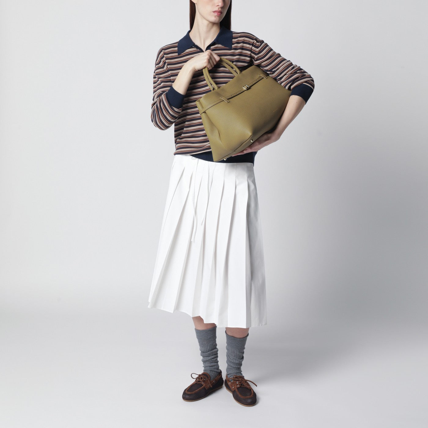 Le Cambon 40 olive green bag