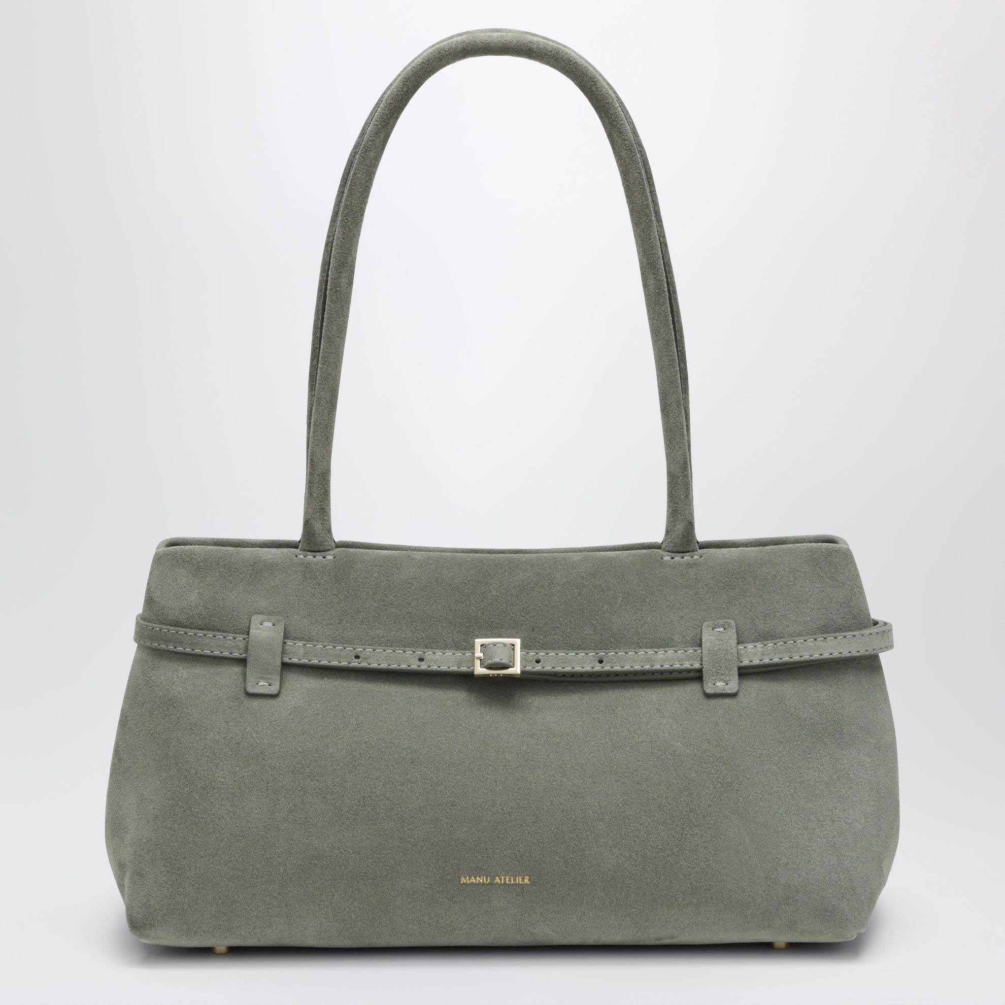 Cambon East West bag in Pepe Green suede
