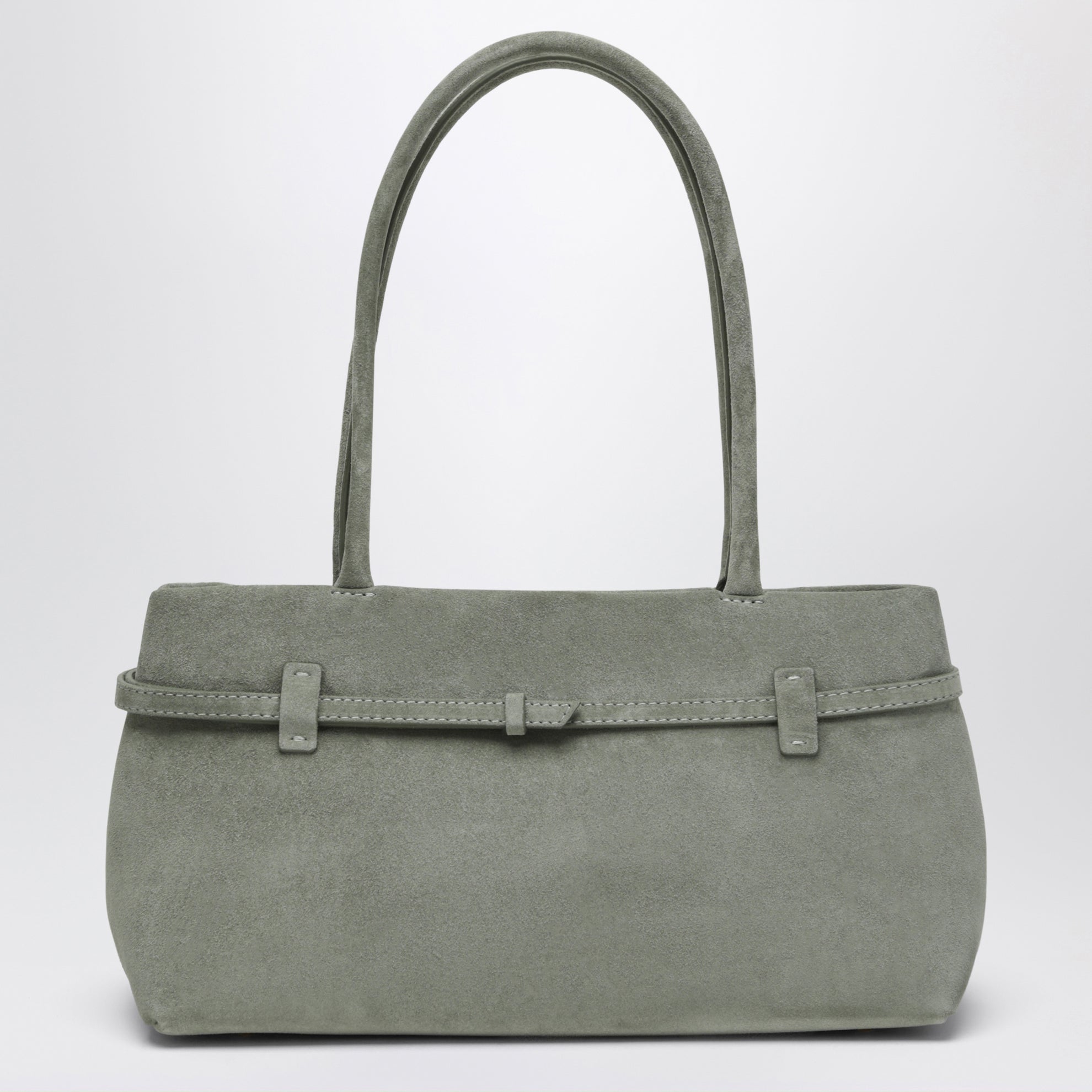 Cambon East West bag in Pepe Green suede