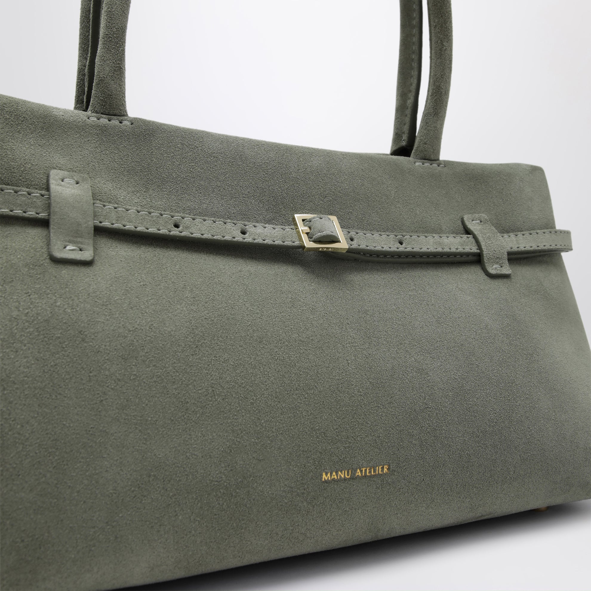 Cambon East West bag in Pepe Green suede