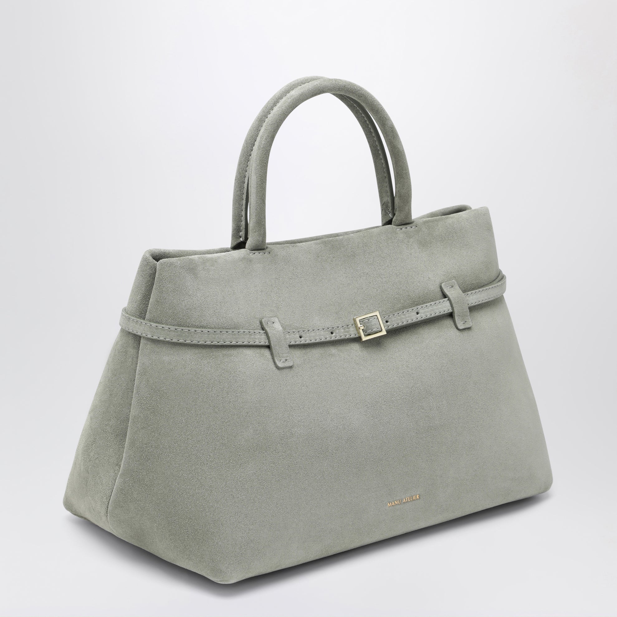 le cambon 35 tobacco green suede Manu Atelier's is a modern icon it transforms the daily bag into a more classic and sophisticated version Le Cambon 35 Tobacco Green