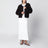 Cardigan a trecce marrone in cashmere