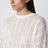 Cream cable-knit Amabel cashmere-silk sweater