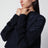 Navy cable-knit Amabel cashmere-silk sweater