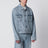 Jacke aus hellblauem Denim mit Vintage-Effekt
