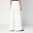 White cotton palazzo trousers