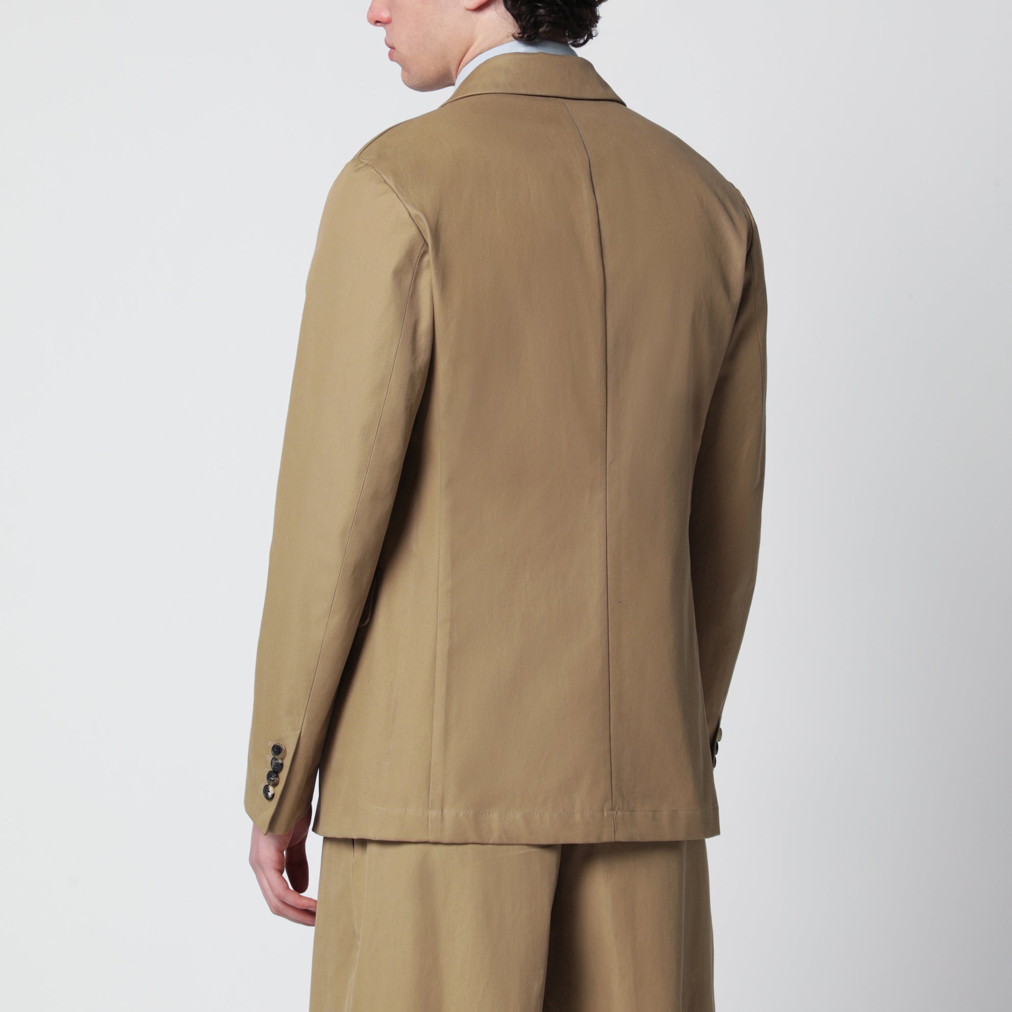 Camel double-breasted jacket