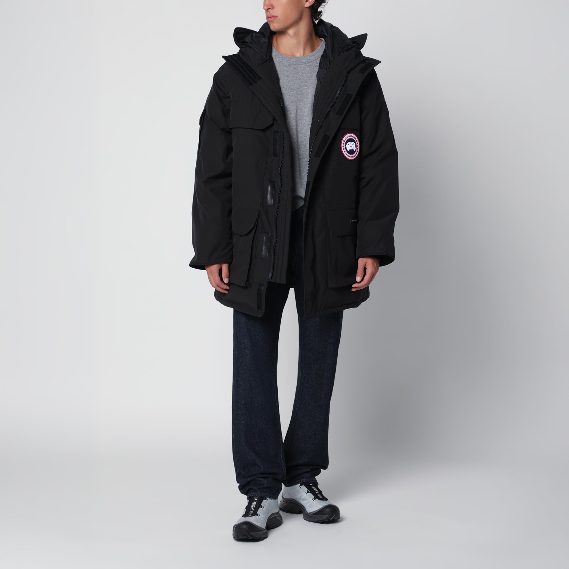 Expedition parka in black Arctic Tech