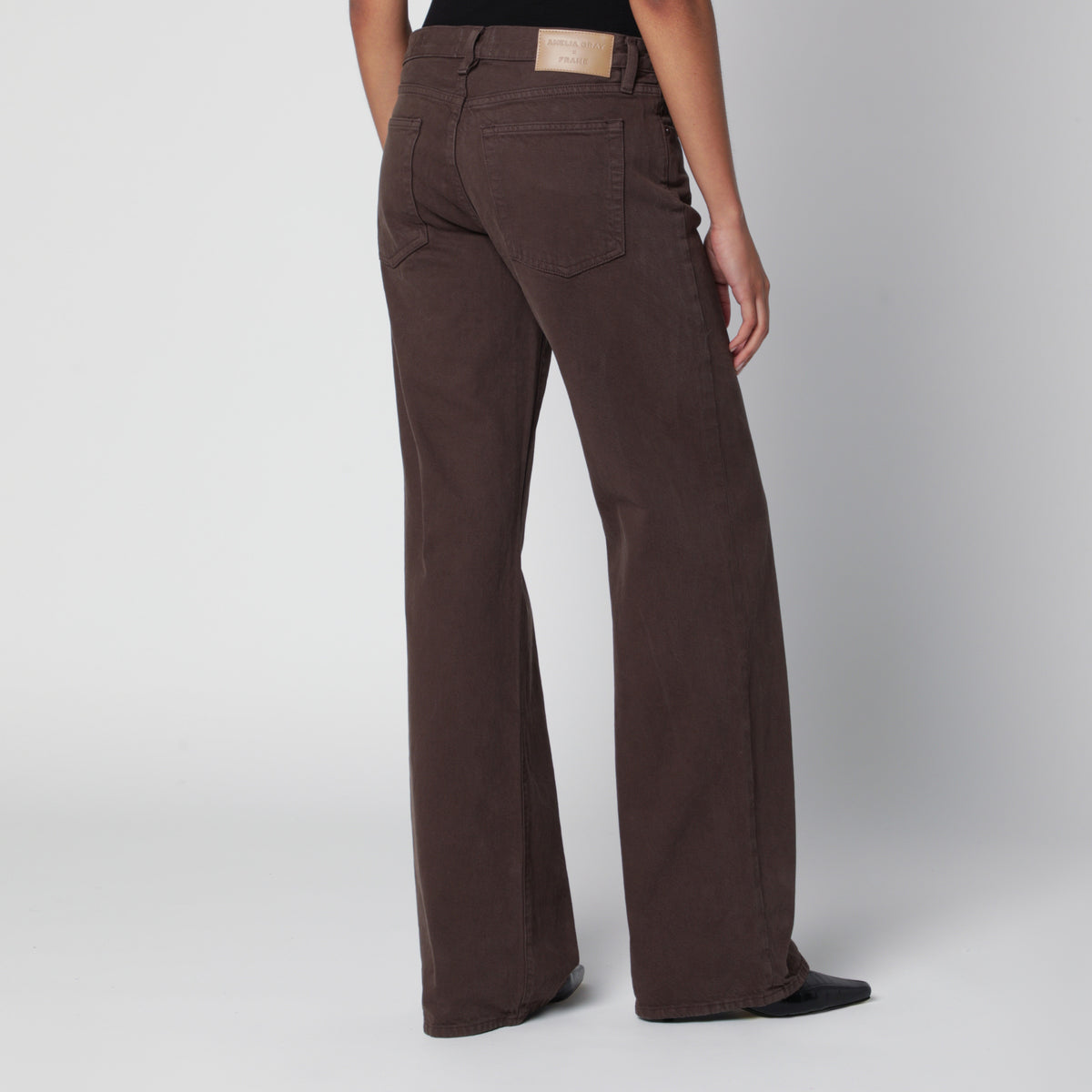 Jeans The Gray color espresso in cotone