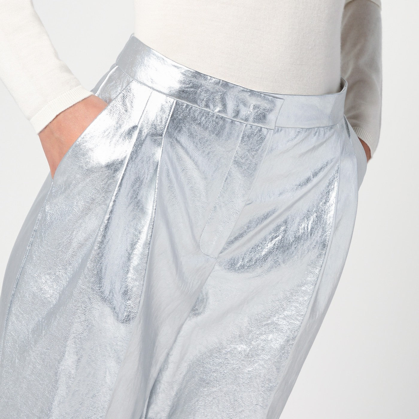 Silver Andy wide trousers