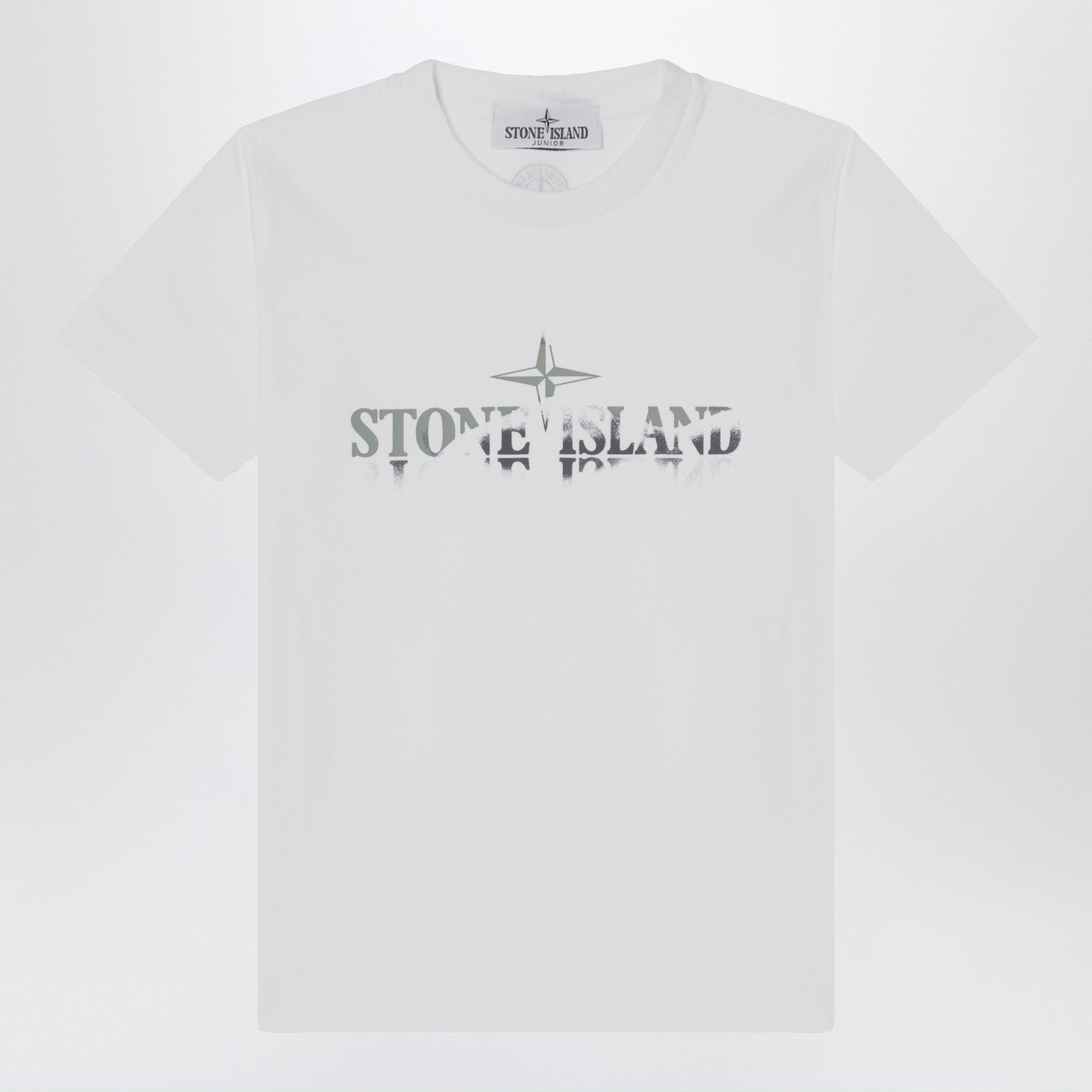 T-shirt blanc avec impression de logo