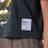 Washed black MothTech cotton T-shirt with print