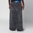 Faded black baggy jeans with vintage effect