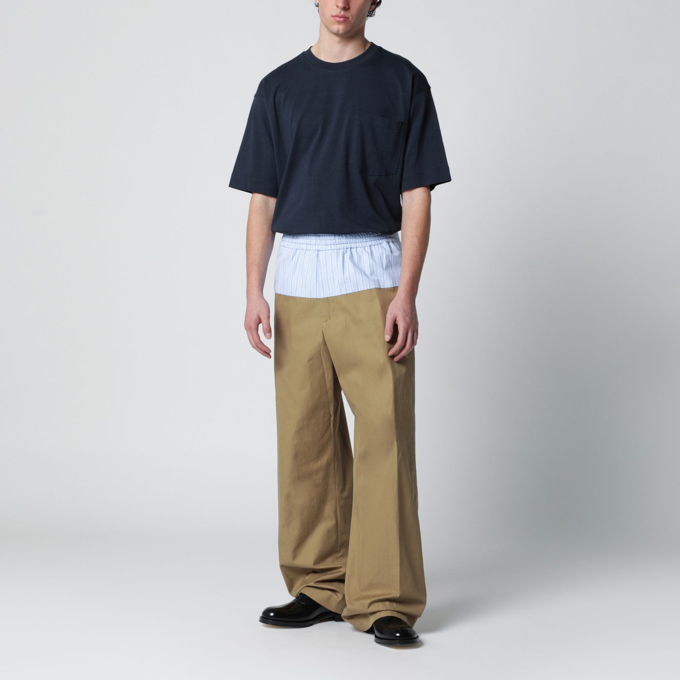 T-shirt blu navy in cotone