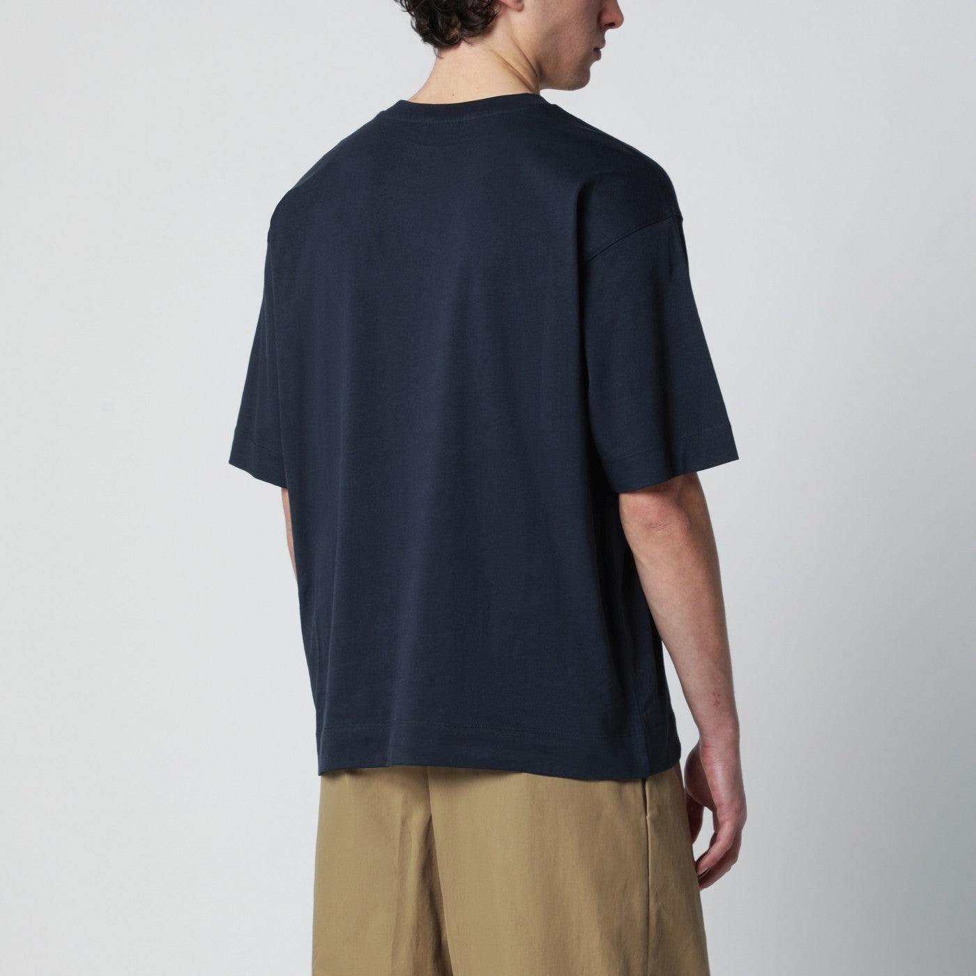 T-shirt blu navy in cotone