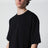 Black cotton T-shirt