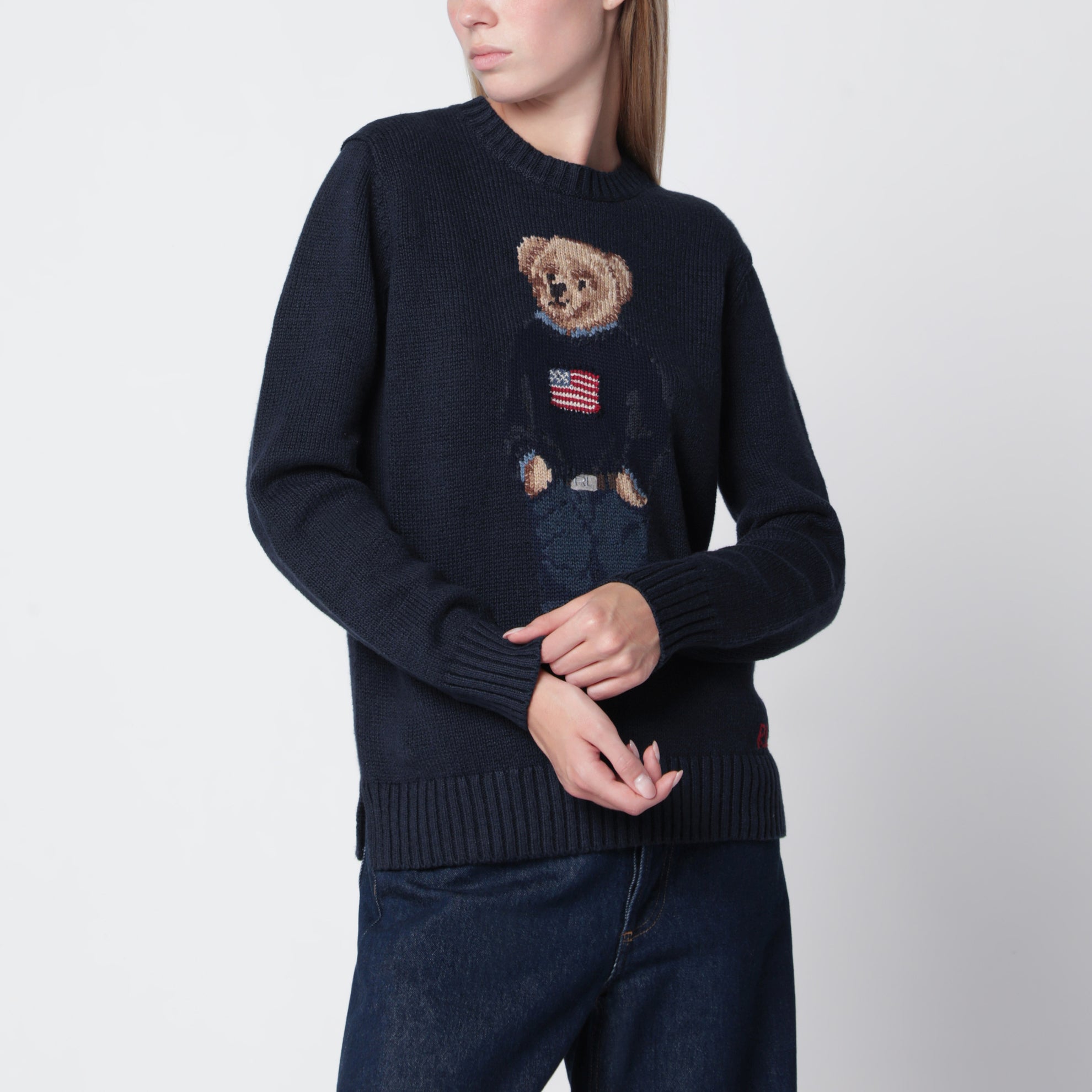 Maglione Polo Bear blu navy