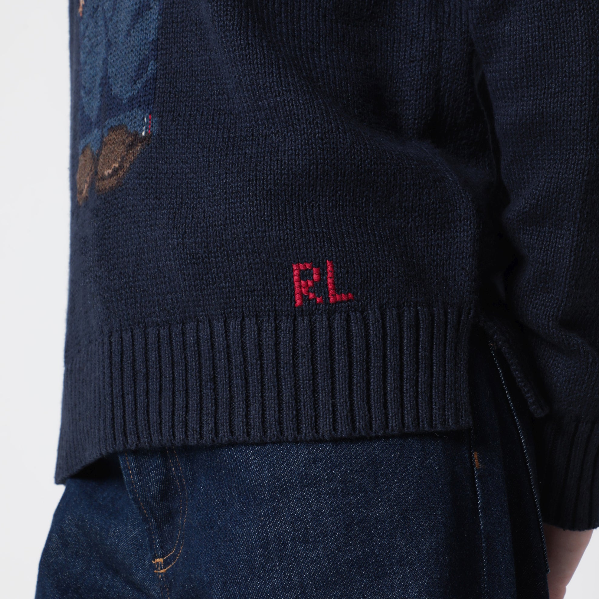 Maglione Polo Bear blu navy