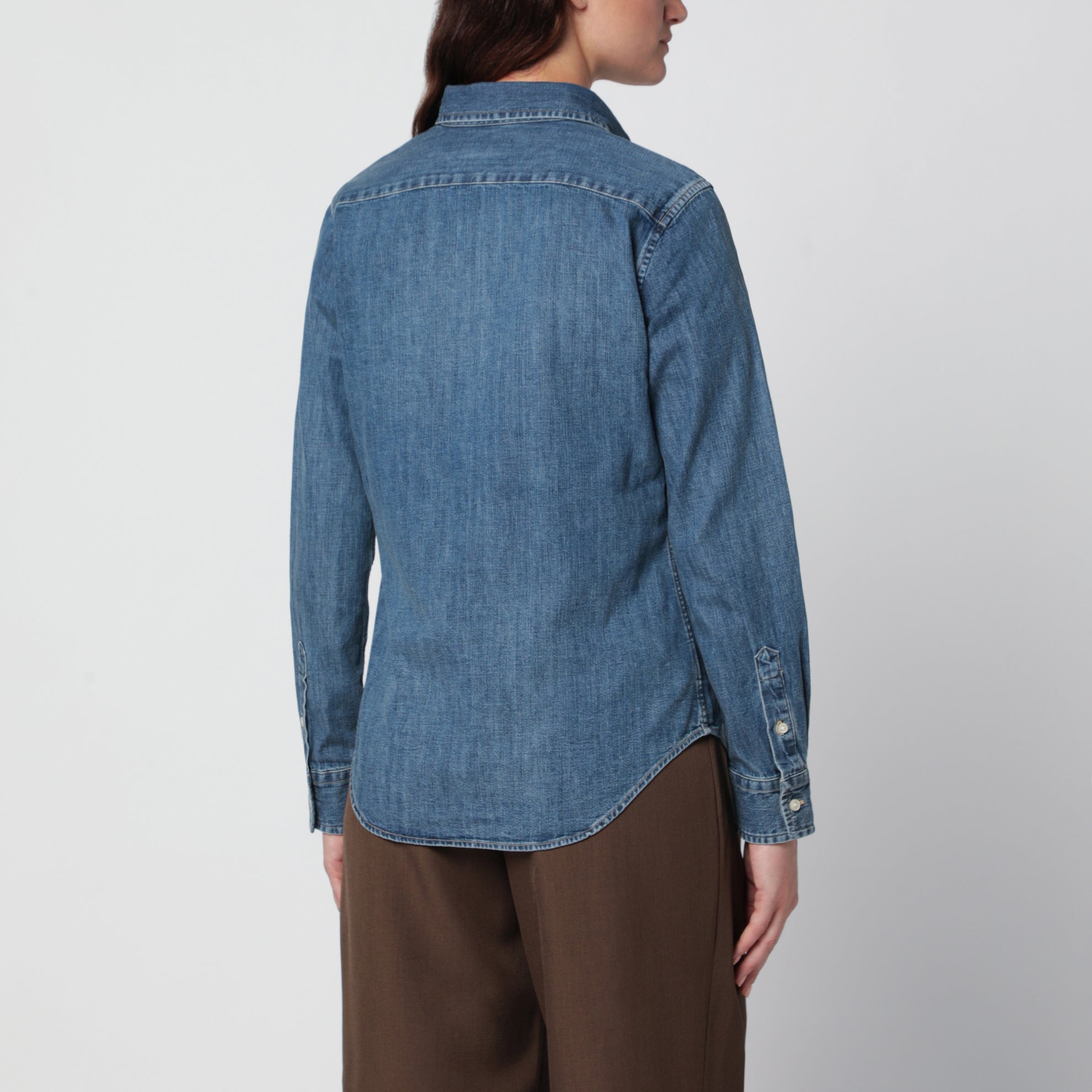 Camicia blu in denim