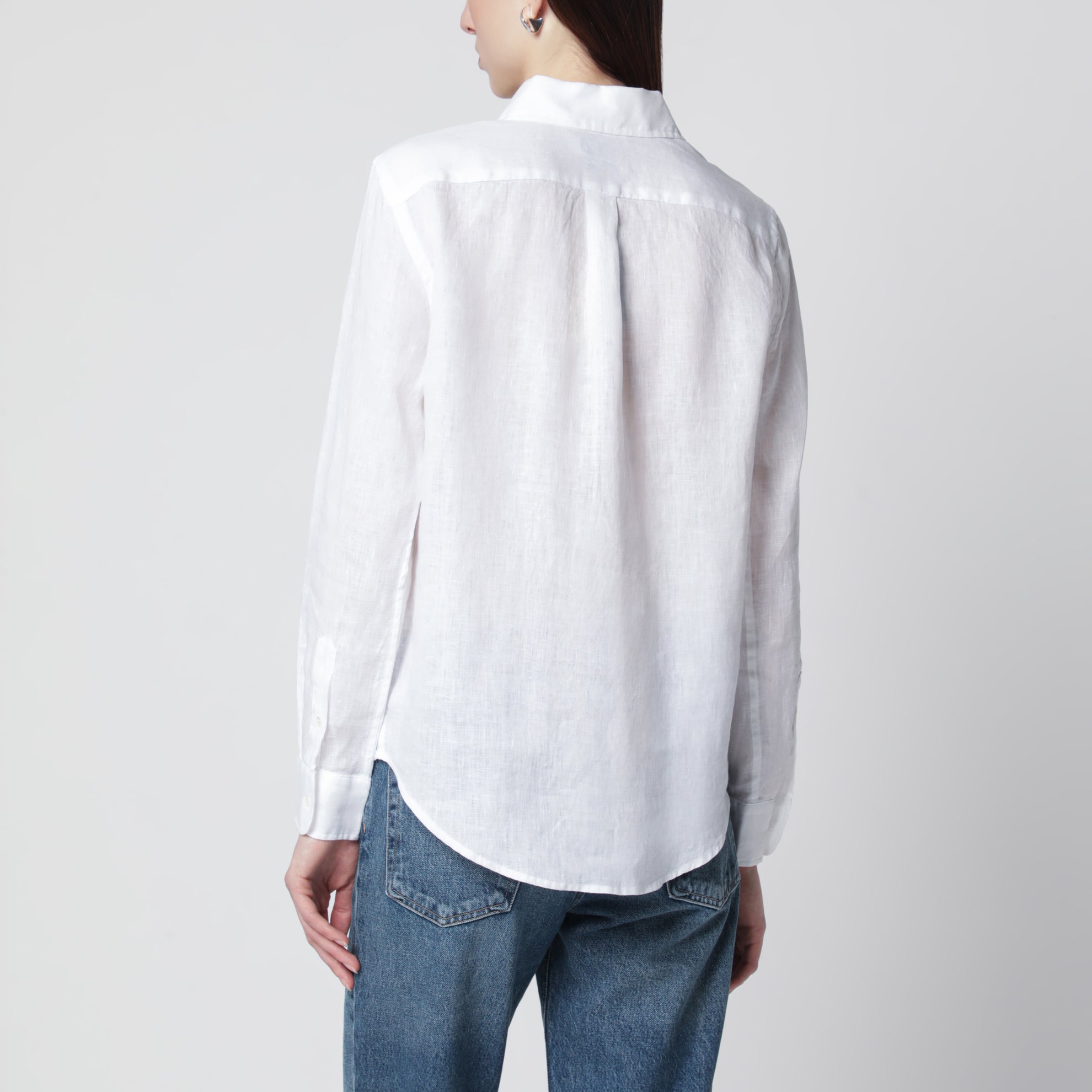 Chemise Classic-Fit en lin blanc