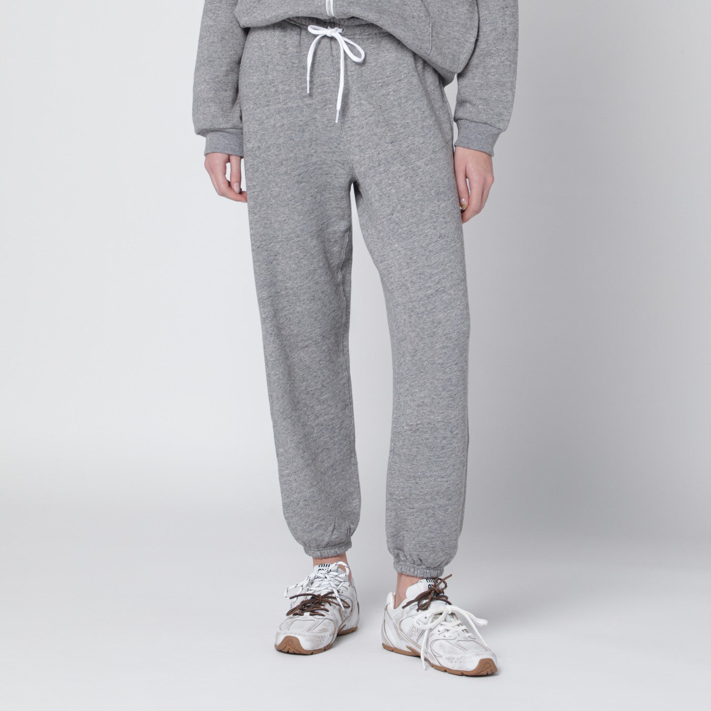 Lightweight grey fleece joggers
