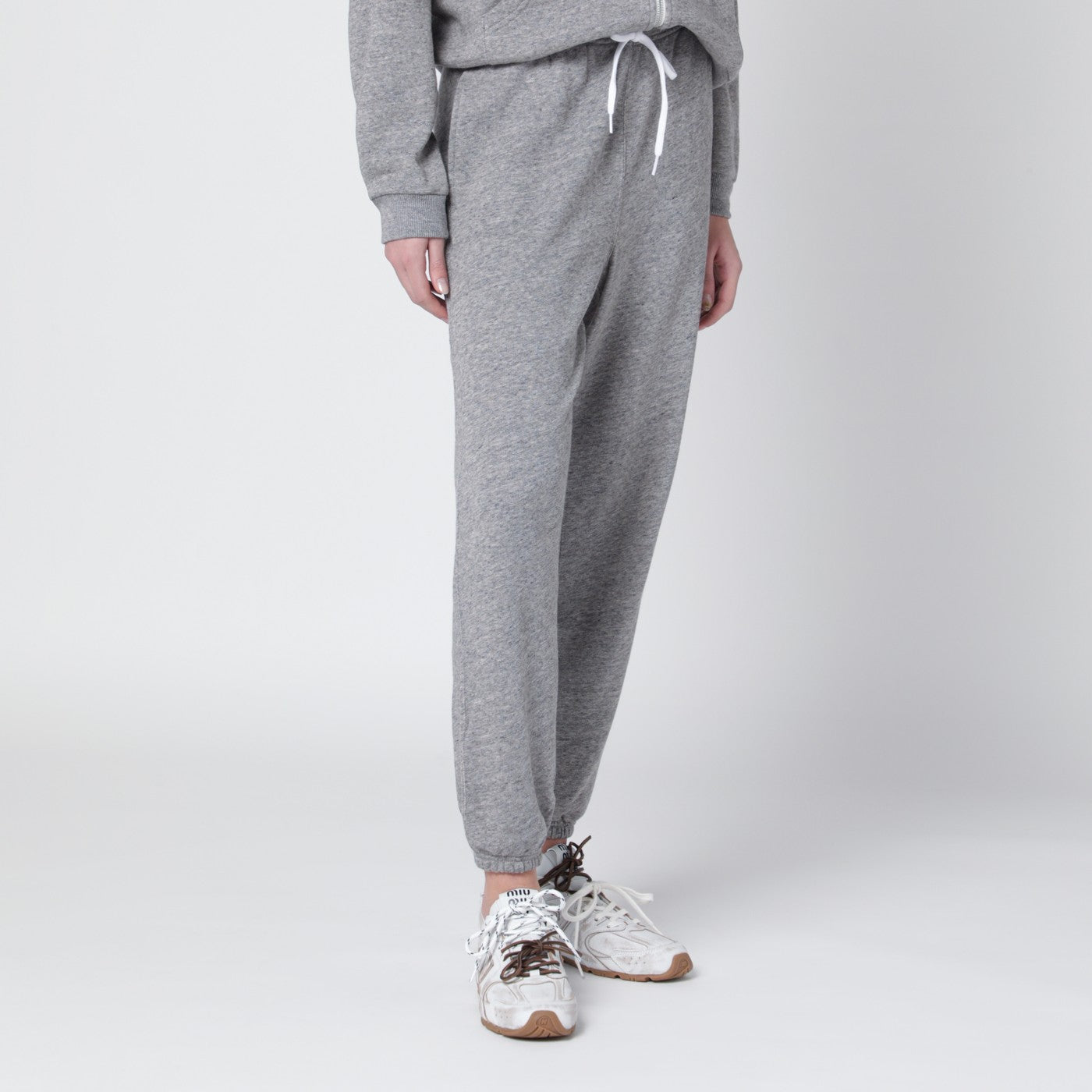 Lightweight grey fleece joggers