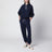 Felpa con cappuccio blu navy