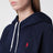 Felpa con cappuccio blu navy