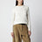 Zopfmusterpullover aus Wolle und Kaschmir in Creme
