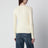 Cream cable-knit cotton sweater