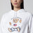 Sweat Polo Bear blanc en chenille