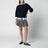 Rundhalspullover aus Wolle und Kaschmir in Hunter Navy