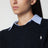 Rundhalspullover aus Wolle und Kaschmir in Hunter Navy