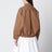 Coupe-vent oversize en coton marron
