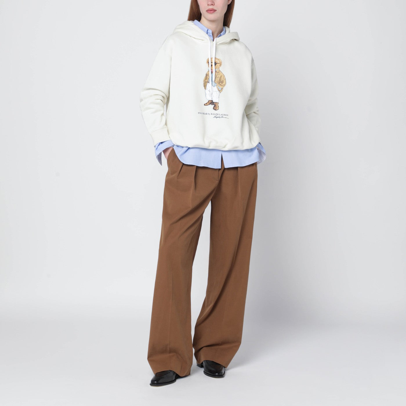 Cream-white Polo Bear sweatshirt