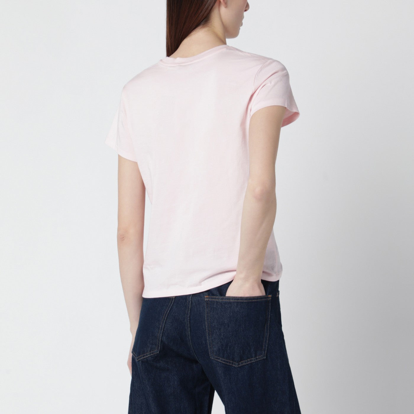 T-shirt rosa in cotone