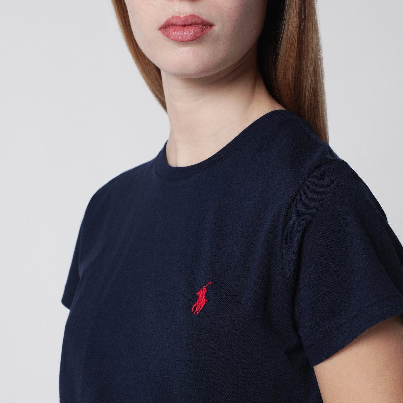 Navy blue cotton T-shirt
