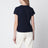 T-shirt blu navy in cotone