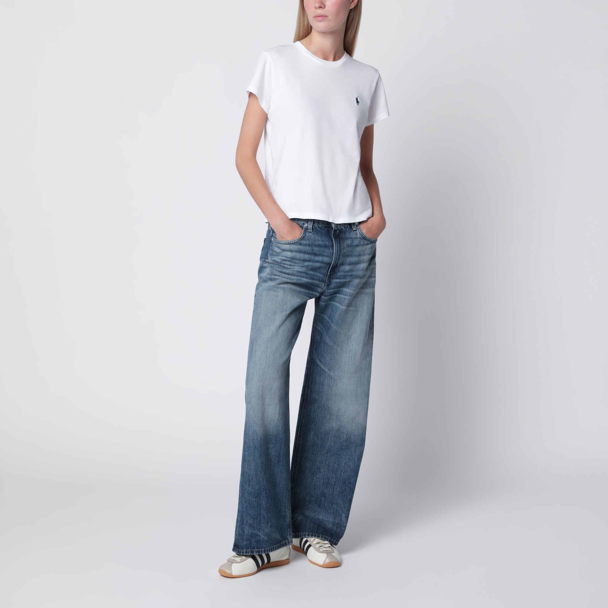 T-shirt bianca in cotone