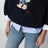 Blue Polo Bear patchwork sweatshirt in cotton blend