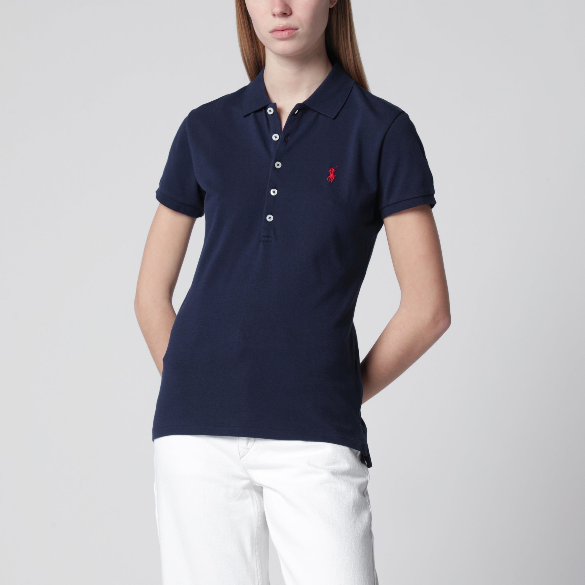 Polo blu navy Slim-Fit