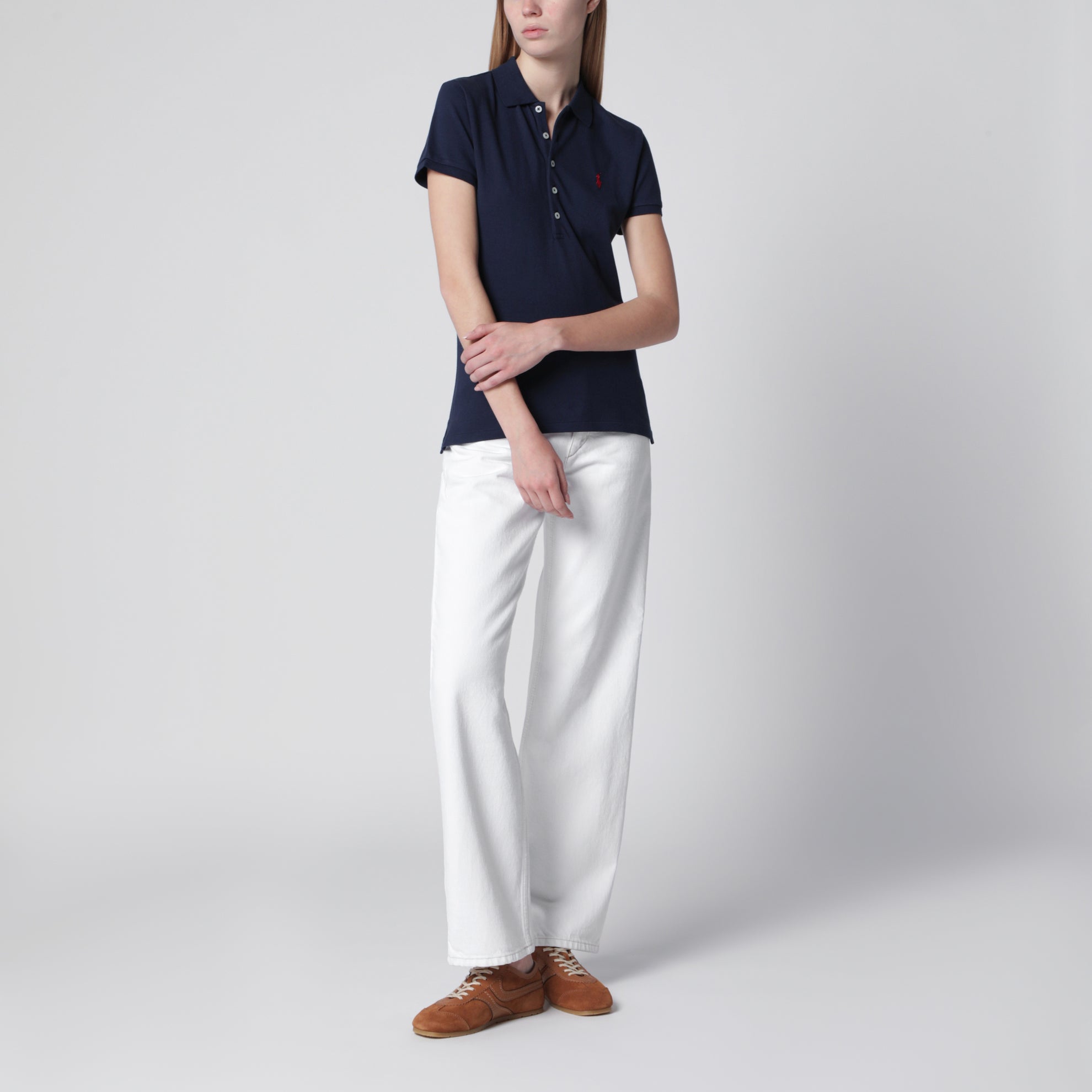 Polo blu navy Slim-Fit