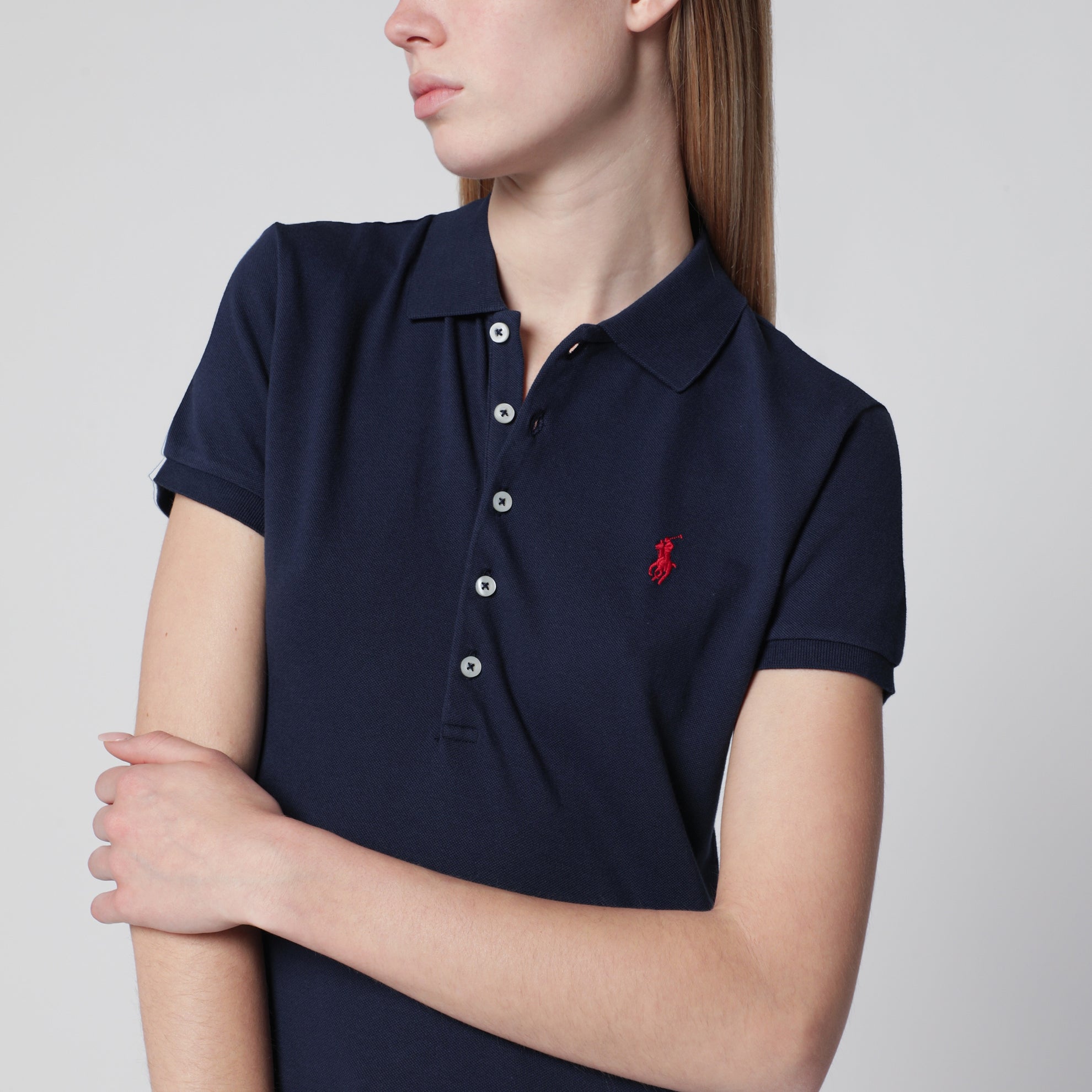 Polo blu navy Slim-Fit