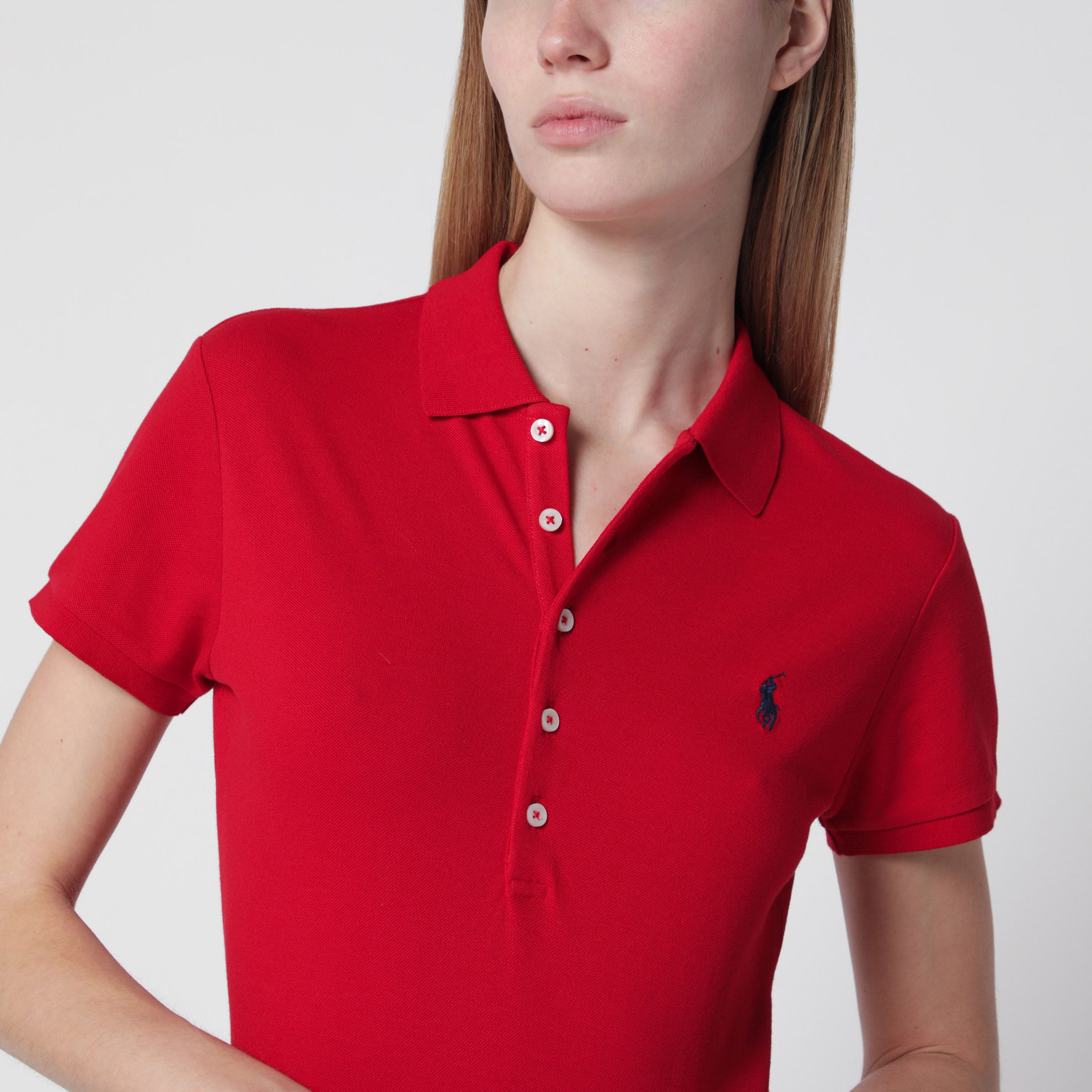Polo rouge coupe Slim-Fit