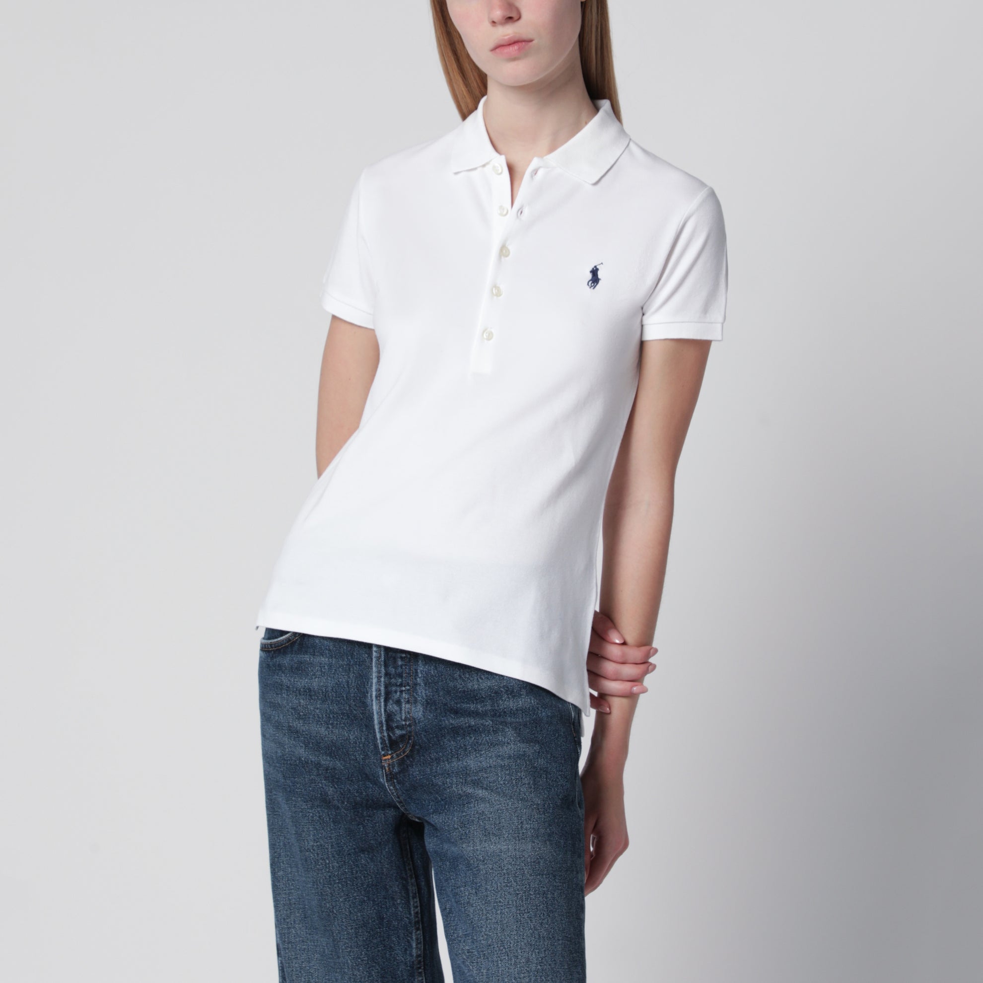 White Slim-Fit polo shirt