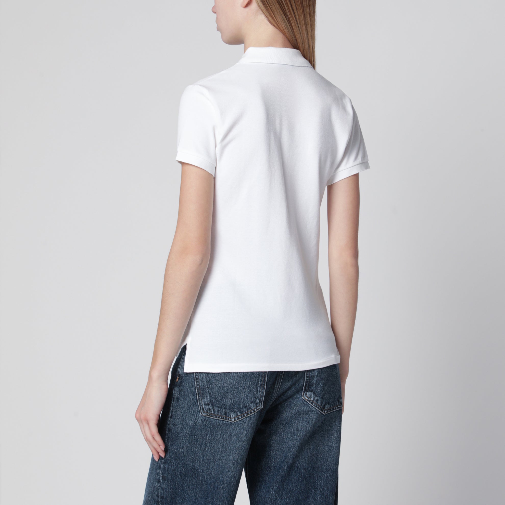 White Slim-Fit polo shirt